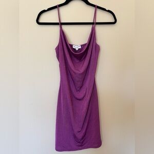 Rolla Coster Purple Spaghetti Strap Mini Dress